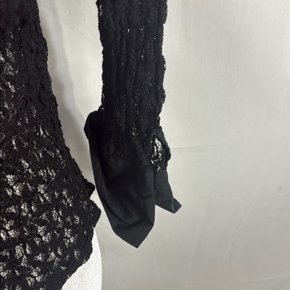 Anne Fontaine Melissa Black Lace Blouse Size 4 - Picture 12 of 12